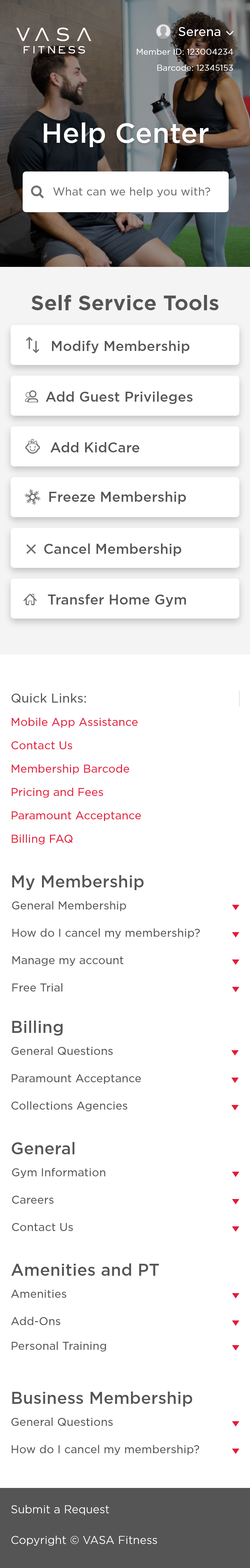 Support mobile landing